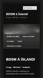 Mobile Screenshot of bdsm.is